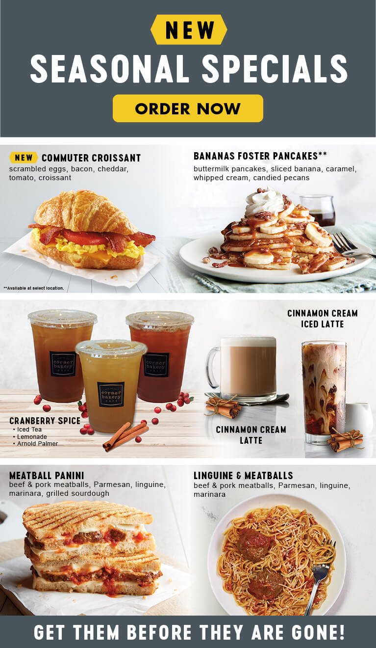 Corner Bakery Menu With Prices