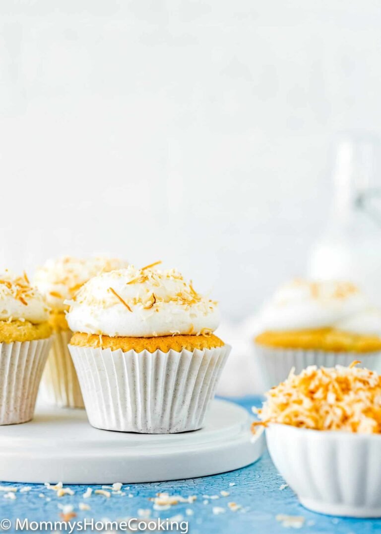 Eggless Coconut Cupcakes