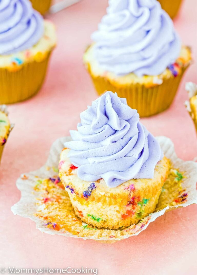 Eggless Funfetti Cupcakes