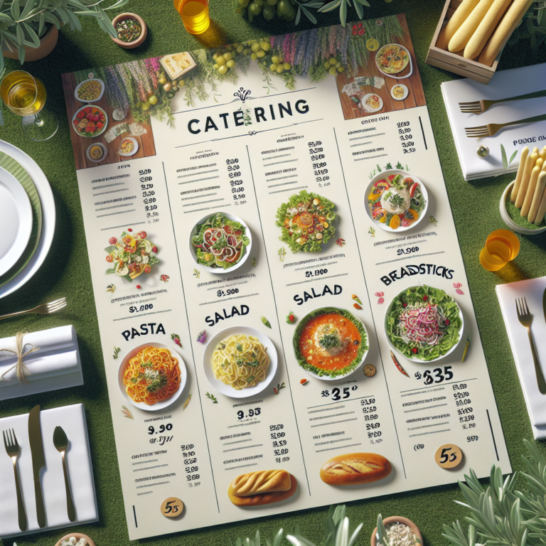 Olive Garden Catering Menu With Prices