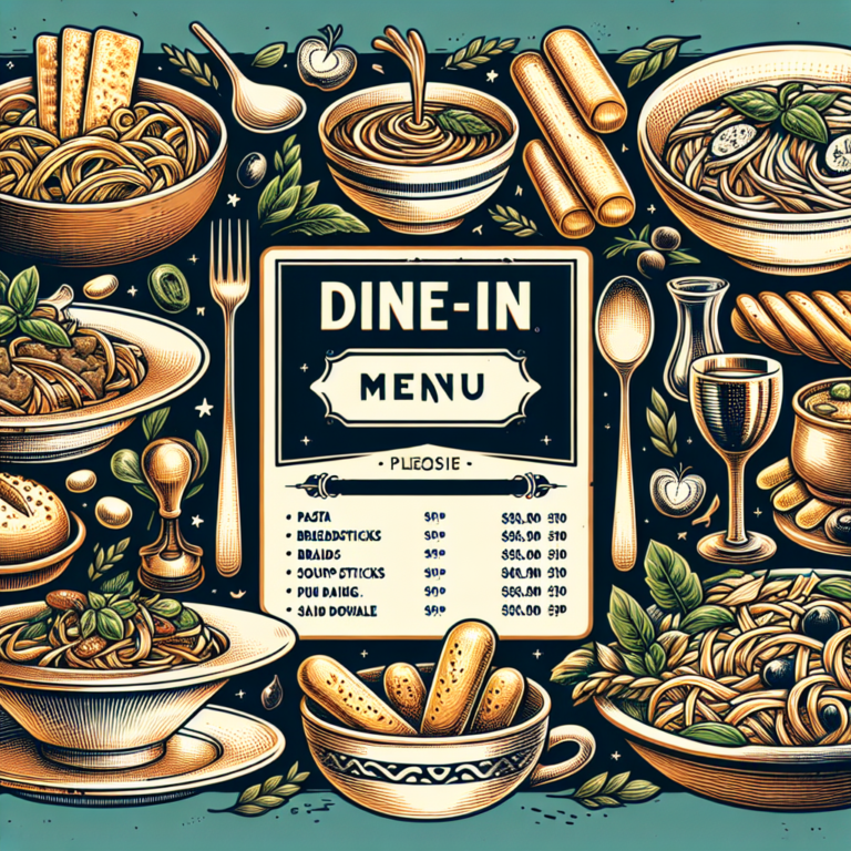 Olive Garden Dine In Menu With Prices