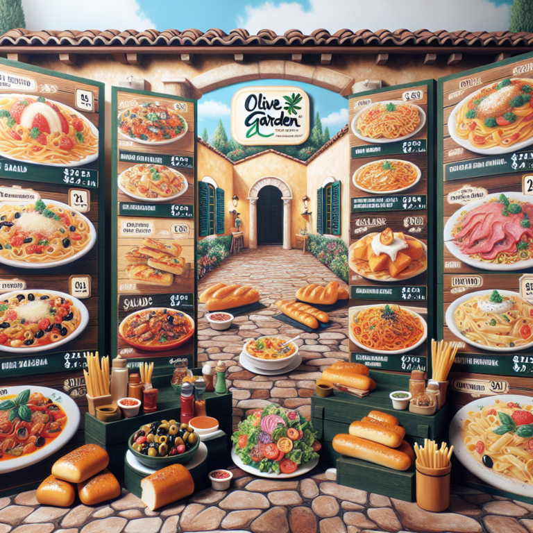 Olive Garden El Paso Menu With Prices