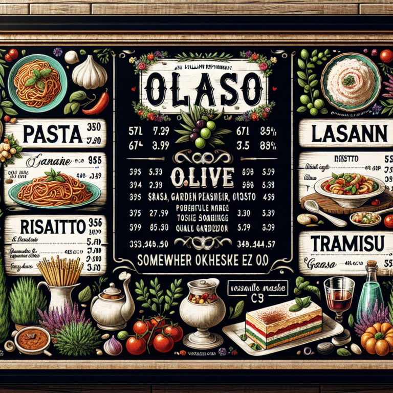 Olive Garden Owasso Menu With Prices