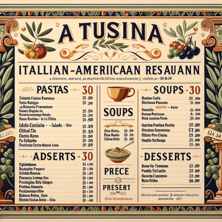 Olive Garden Tucson Menu With Prices