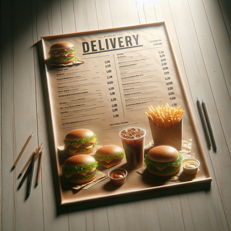 Delivery McDonald’s Menu With Prices