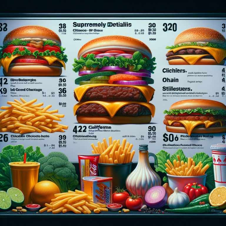 Mcdonaldʼs Menu In California With Prices