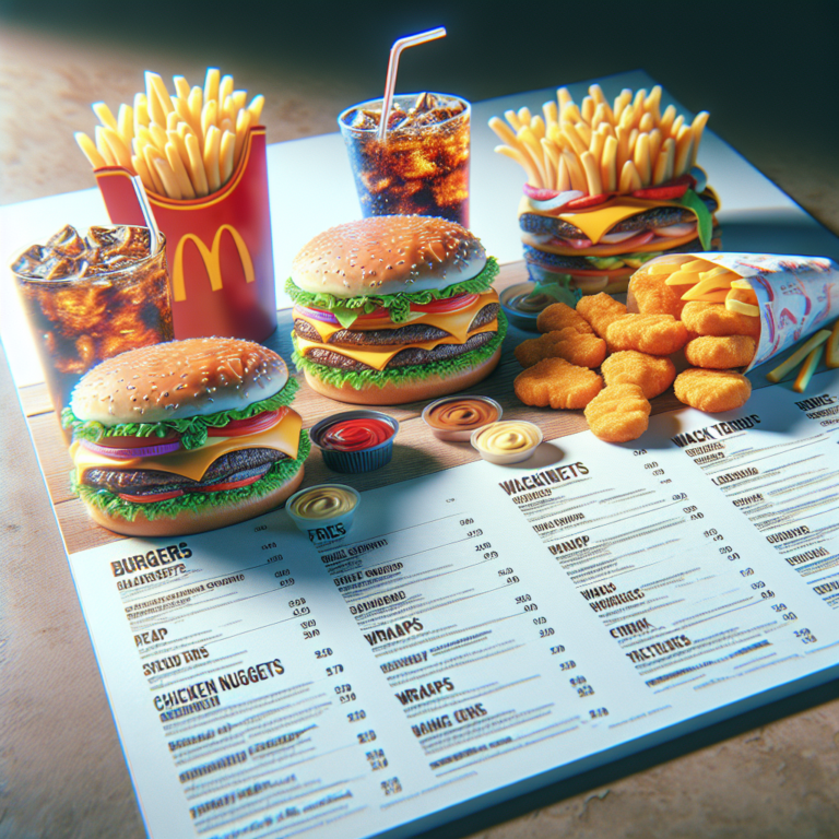 McDonald’s Menu With Prices Lunch.