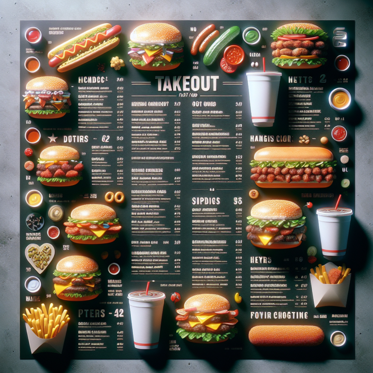 Takeout McDonaldʼs Menu With Prices